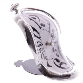 horloge fondue argent